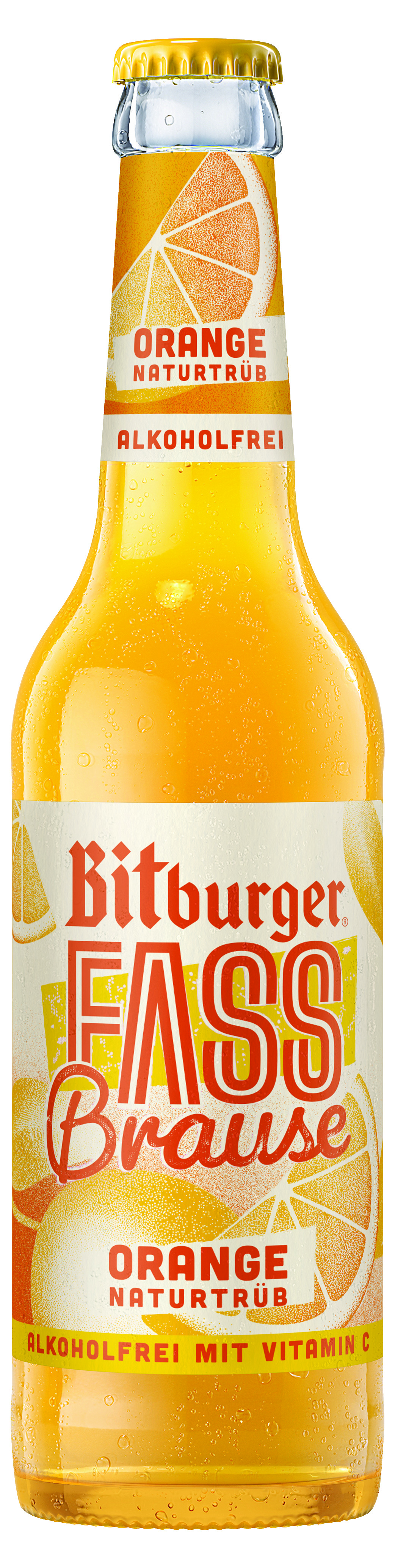 Bitburger Fassbrause naturtrüb Orange  0,33L