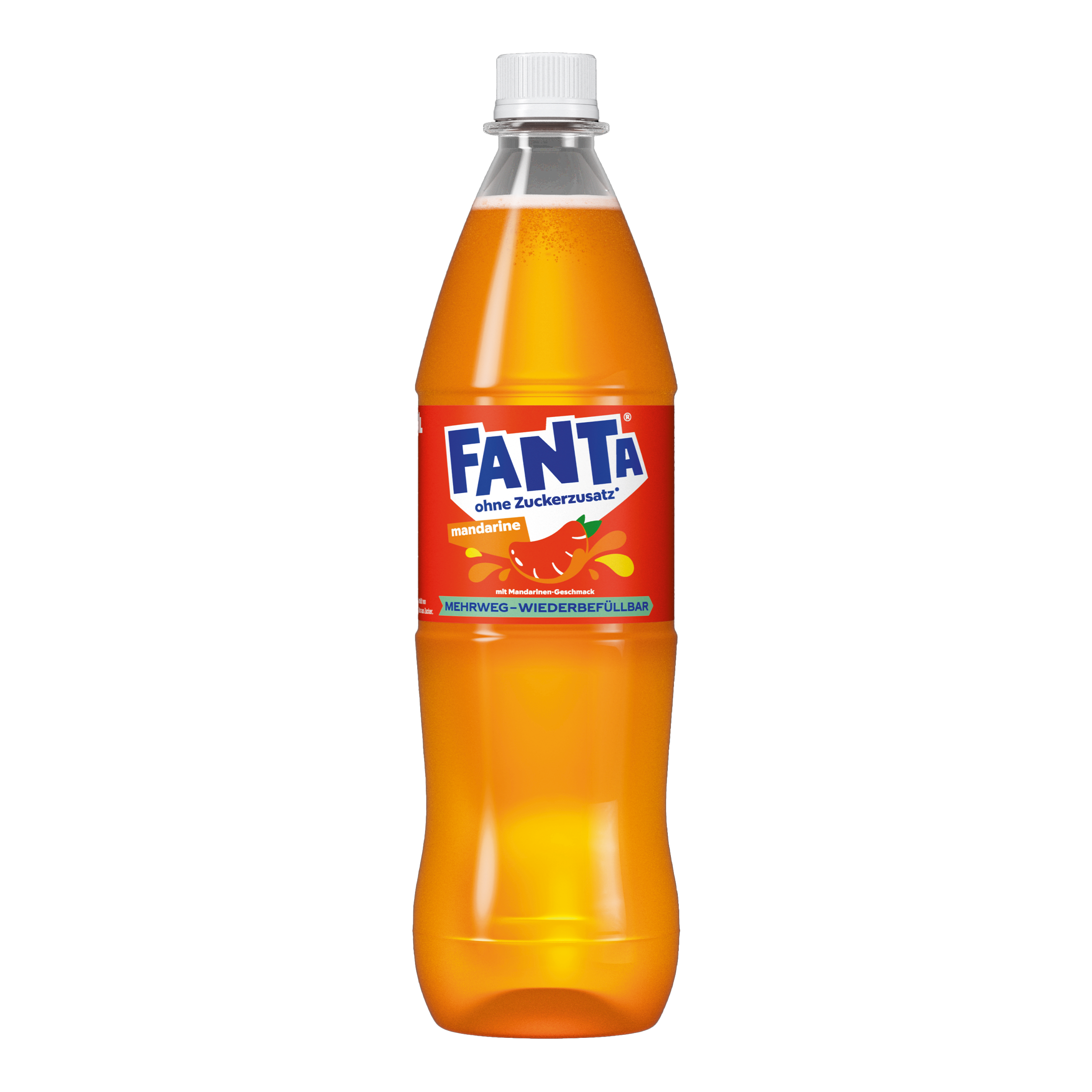 Fanta Mandarine ohne Zucker  1,0 L