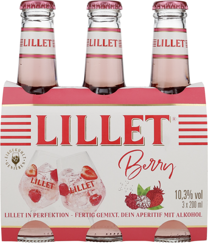 Lillet Berry - fertig gemixt - 3 x 0,2 L
