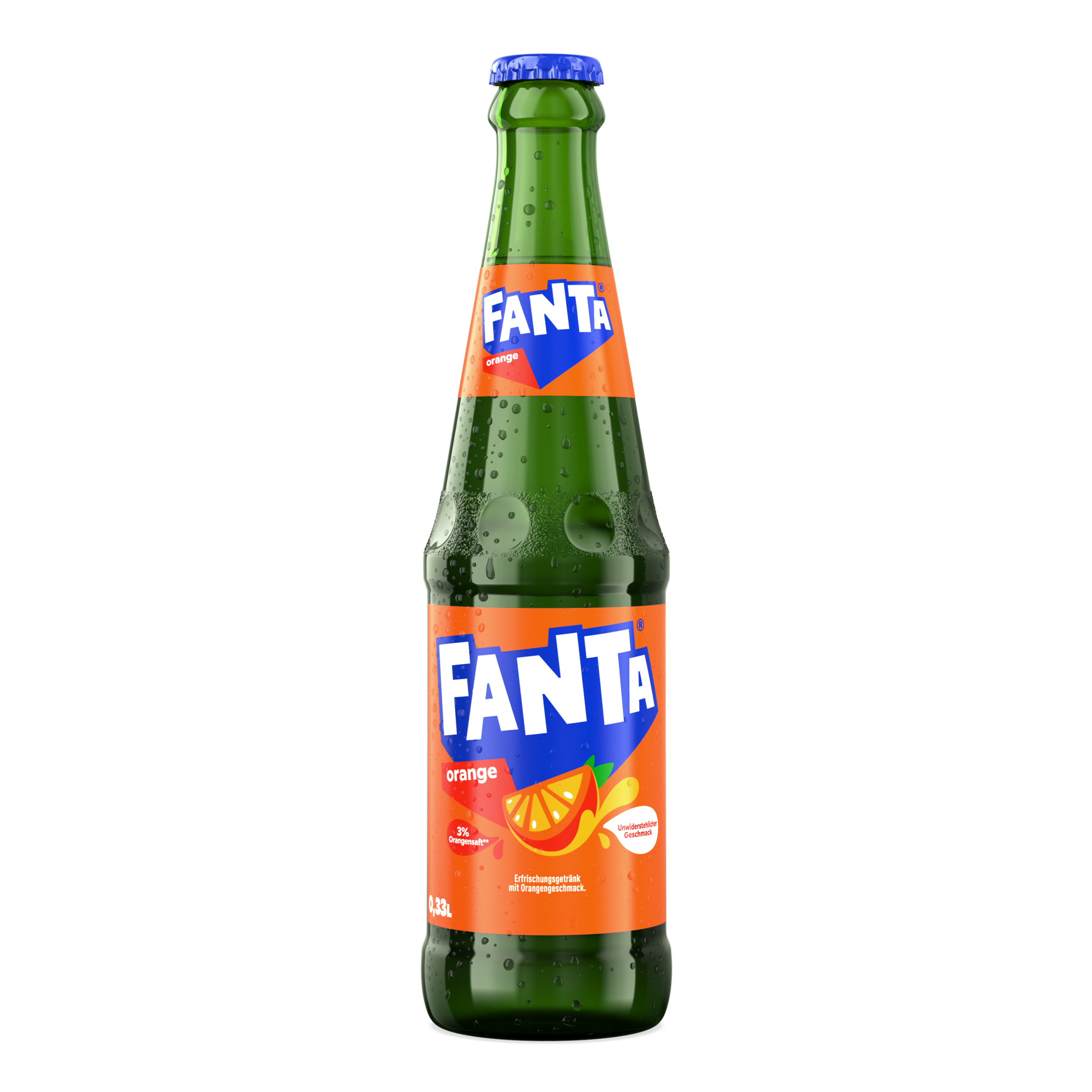 Fanta 0,33 L Glasflasche