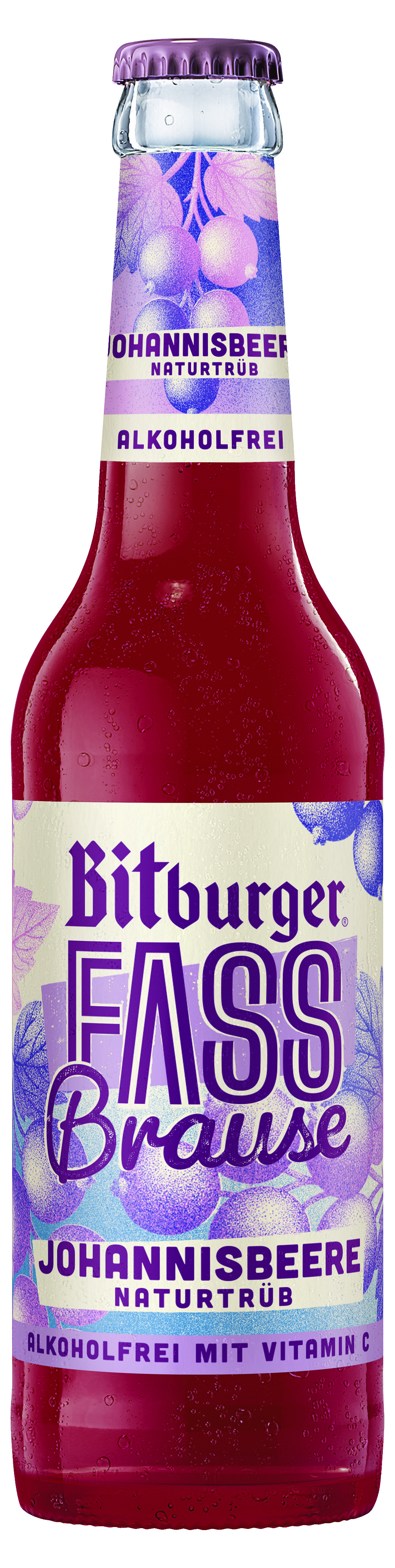 Bitburger Fassbrause naturtrüb Johannisbeere  0,33 L