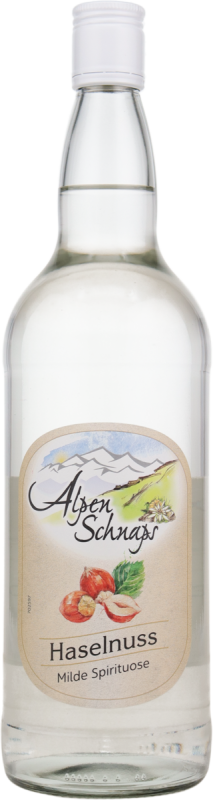 Steinbeisser Alpenschnaps milde Haselnuss 1 L