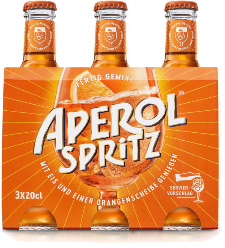Aperol Spritz - fertig gemixt - 3 x 0,2 L
