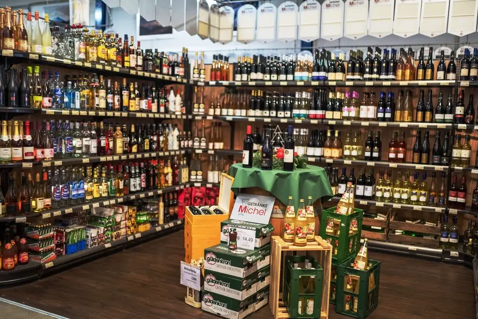 Getränkemarkt von innen