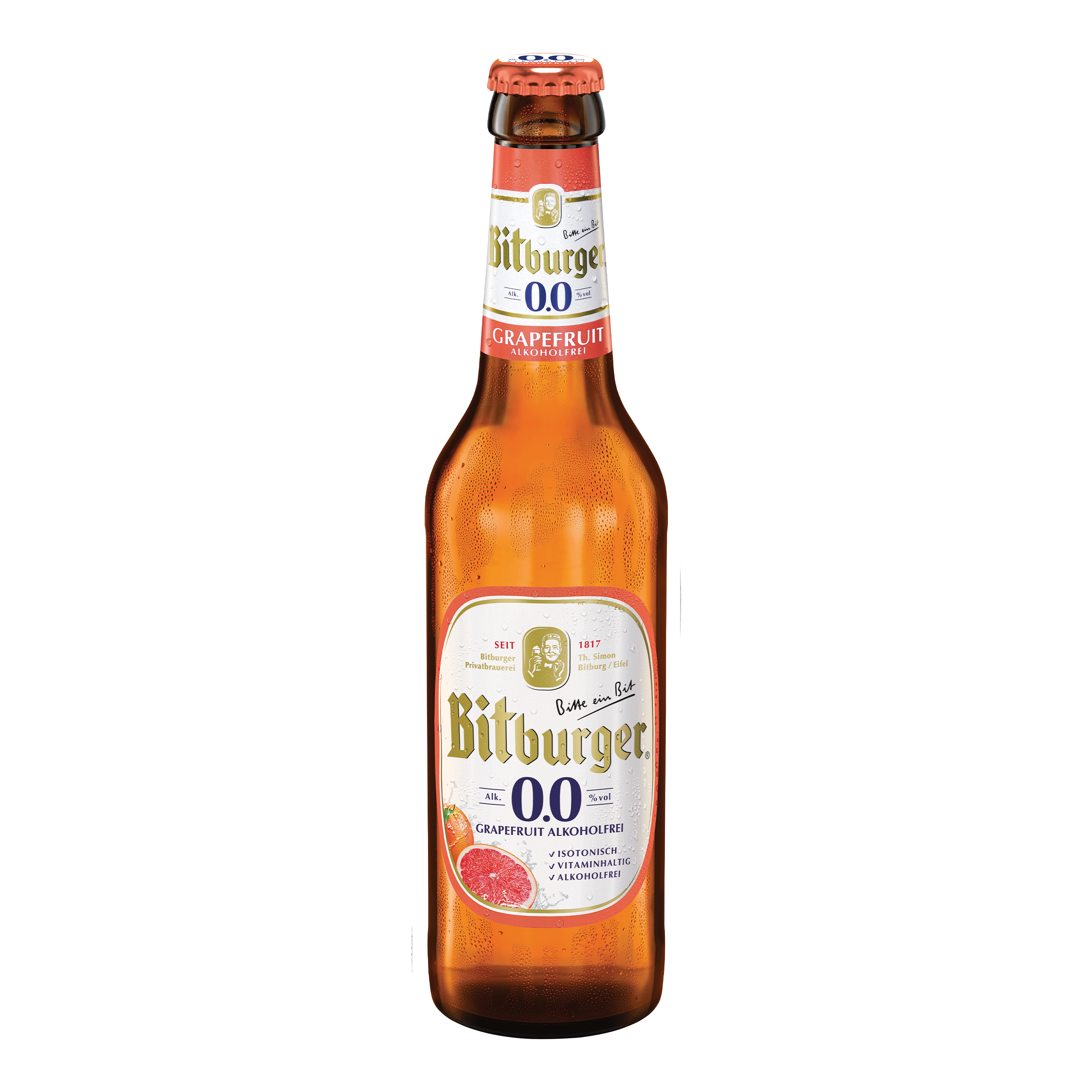 Bitburger 0,0% Grapefruit Alkoholfrei 0,33 L